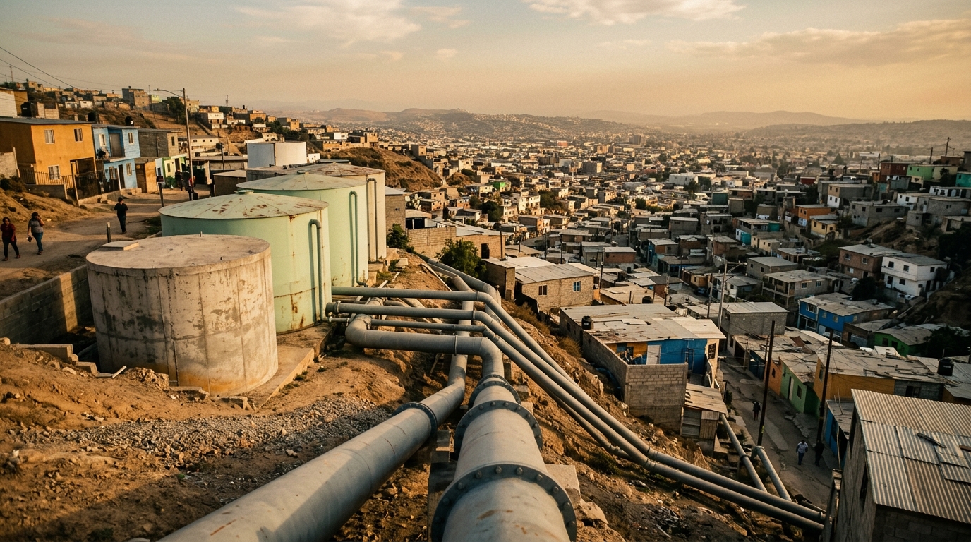 Apagones y calor dejan sin agua a más de 100 colonias de Tijuana
